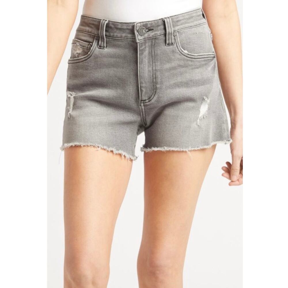 Kut from Kloth Jane Denim Shorts Grey Wash 8